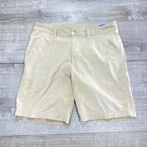 Southern Tide Shorts Mens 33 Beige Chino Casual Flat Front Pockets 9 Inseam